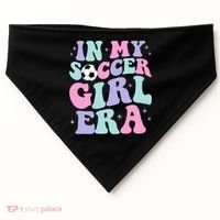 In My Soccer Era Retro Groovy Soccer Gift USA-Made Doggie Bandana thumb 0
