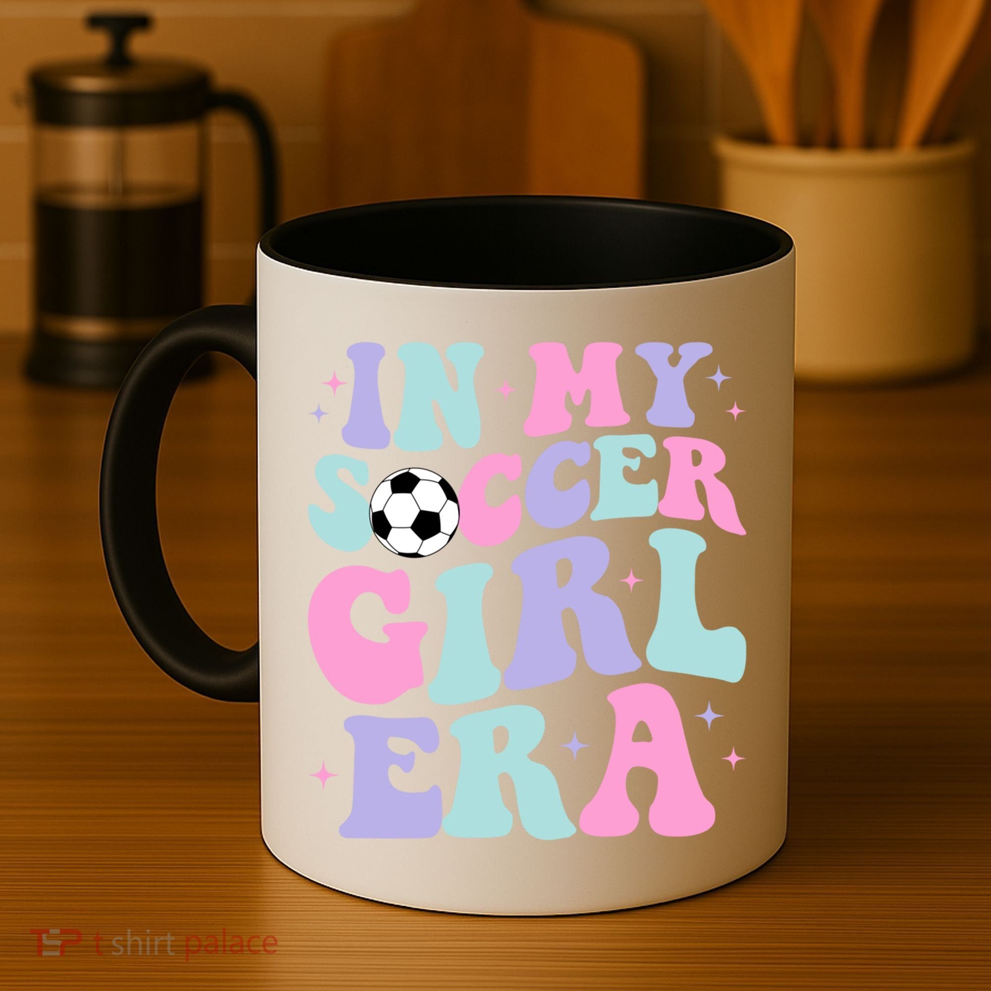 In My Soccer Era Retro Groovy Soccer Gift Coffee Mug