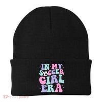 In My Soccer Era Retro Groovy Soccer Gift Beanie thumb 0
