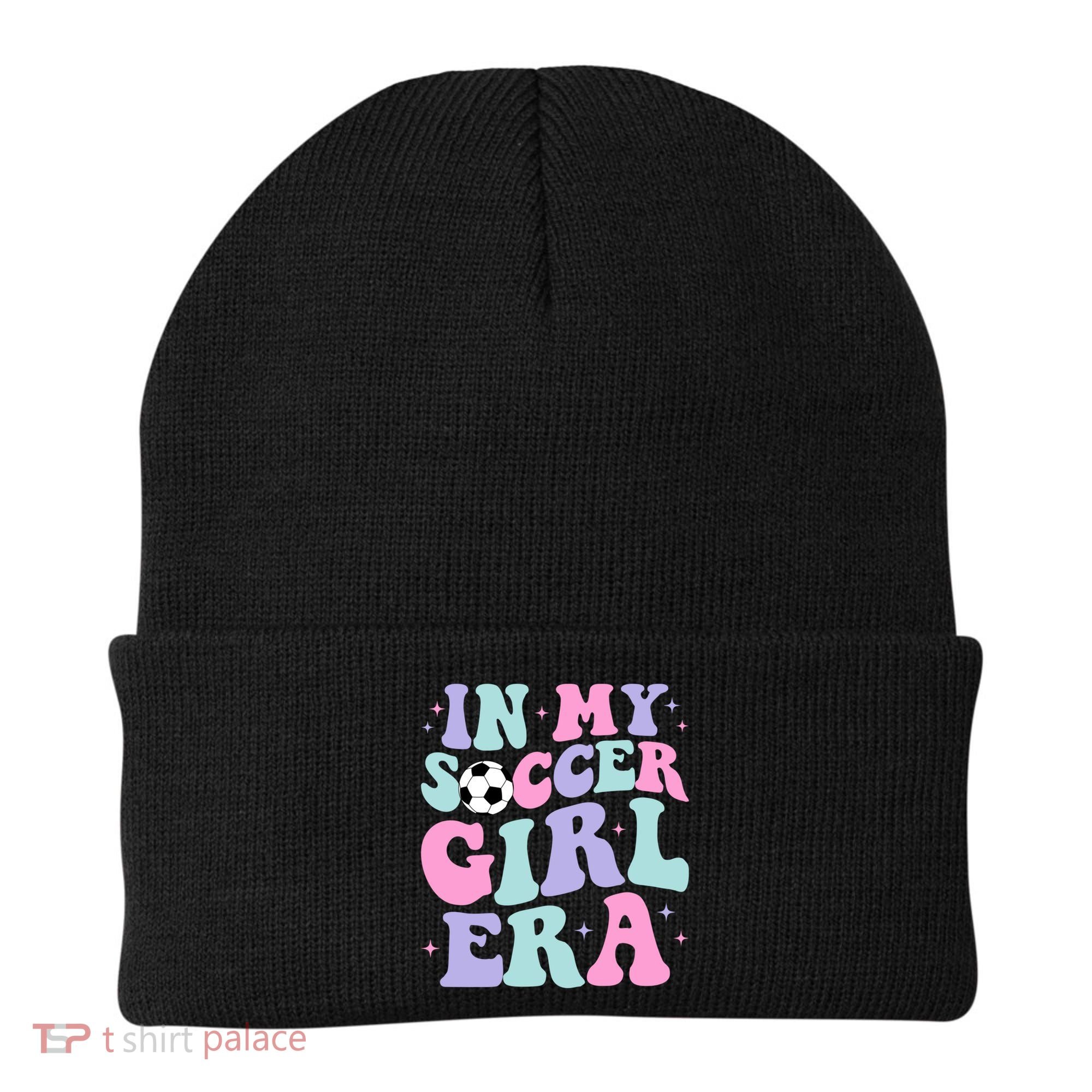 In My Soccer Era Retro Groovy Soccer Gift Beanie