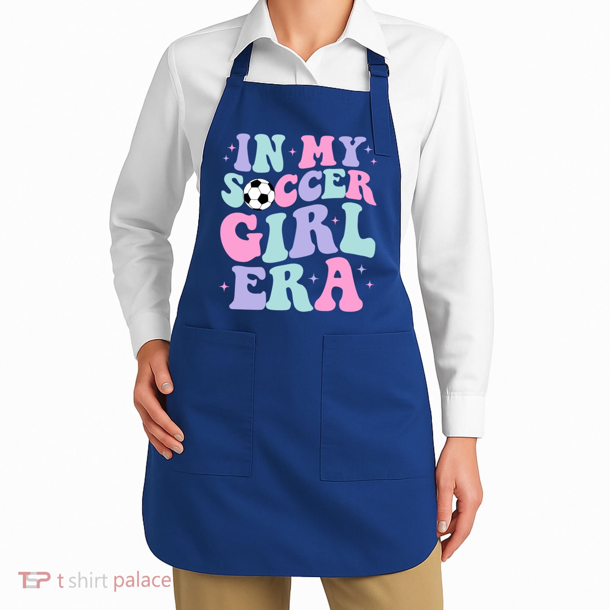 In My Soccer Era Retro Groovy Soccer Gift Apron