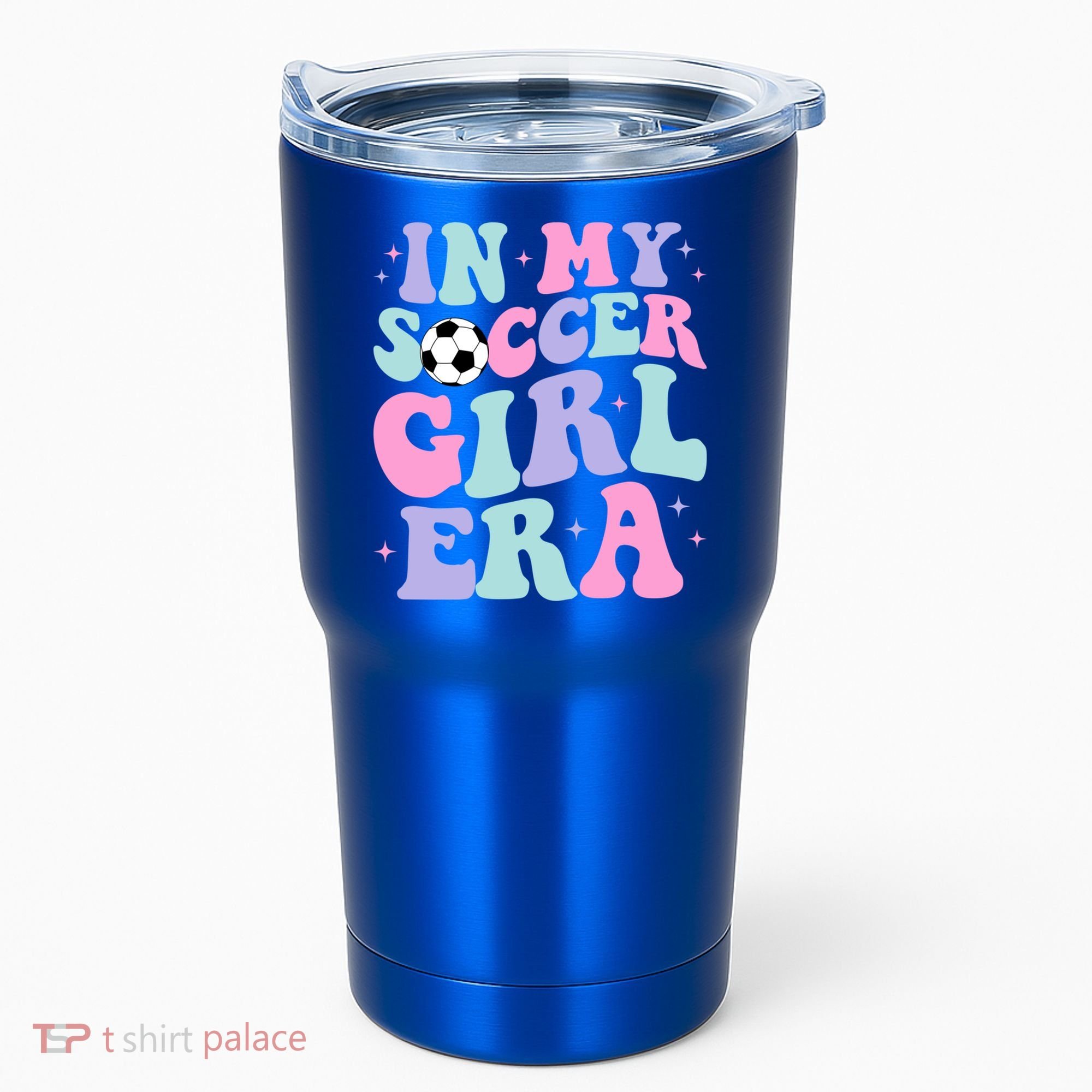 In My Soccer Era Retro Groovy Soccer Gift Tumbler