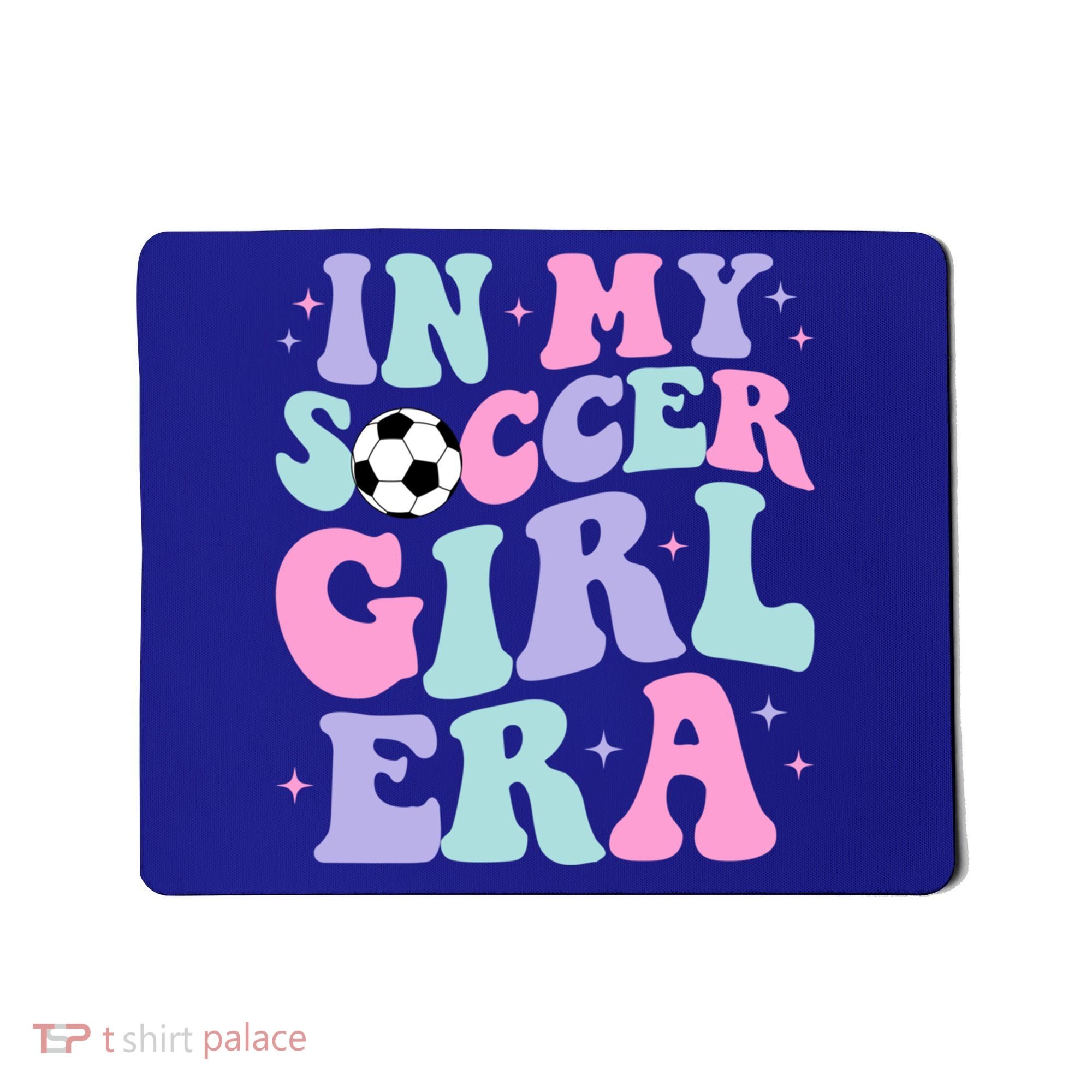 In My Soccer Era Retro Groovy Soccer Gift Mousepad