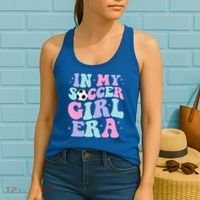 In My Soccer Era Retro Groovy Soccer Gift Women's Tank Top thumb 2