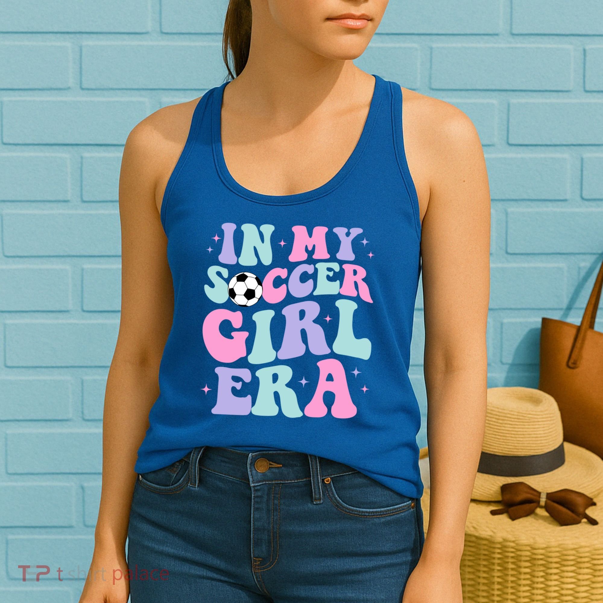 In My Soccer Era Retro Groovy Soccer Gift Women's Tank Top