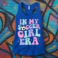 In My Soccer Era Retro Groovy Soccer Gift Women's Tank Top thumb 3