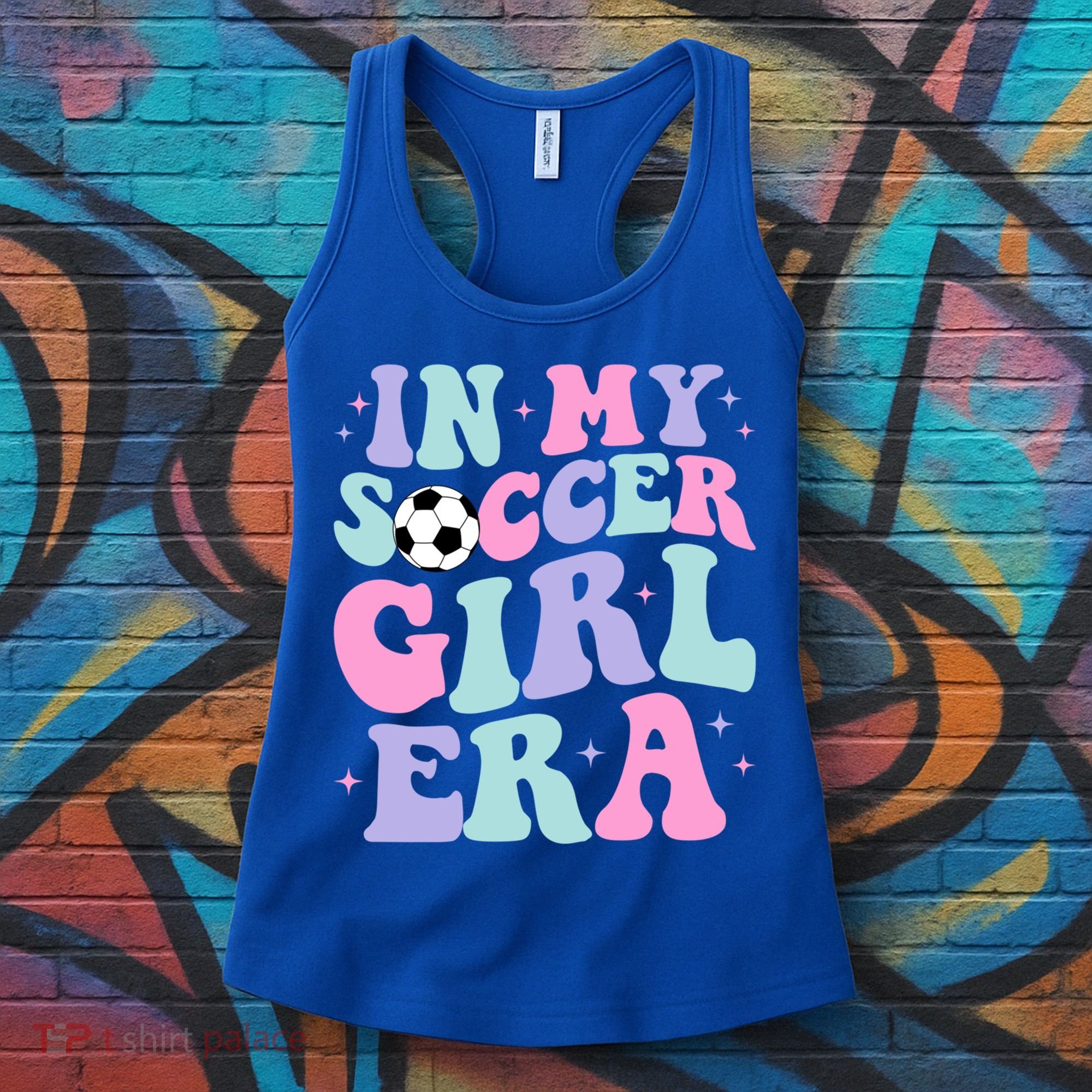 In My Soccer Era Retro Groovy Soccer Gift Women's Tank Top