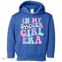 In My Soccer Era Retro Groovy Soccer Gift Toddler Hoodie thumb 0