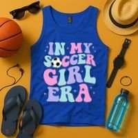 In My Soccer Era Retro Groovy Soccer Gift Tank Top thumb 4