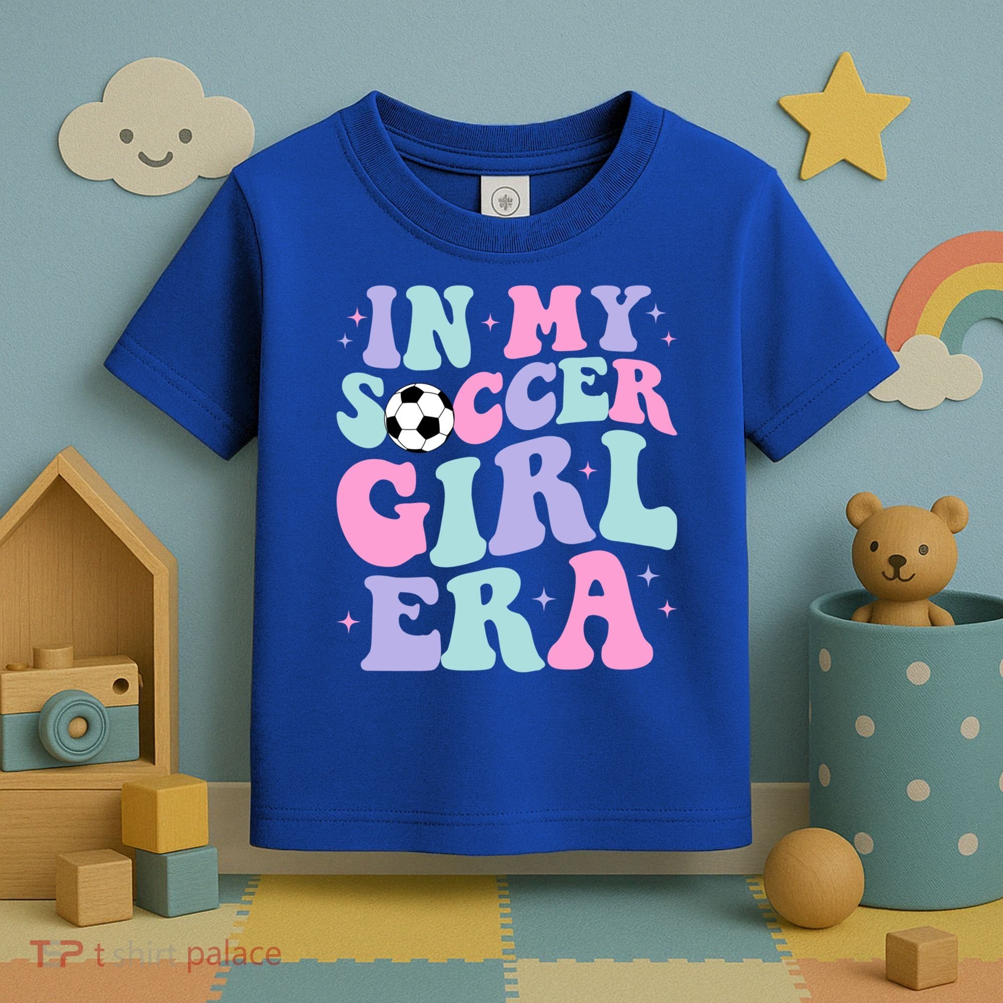 In My Soccer Era Retro Groovy Soccer Gift Toddler T-Shirt
