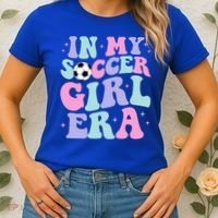 In My Soccer Era Retro Groovy Soccer Gift Women's T-Shirt thumb 2