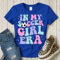 In My Soccer Era Retro Groovy Soccer Gift Women's T-Shirt thumb 3