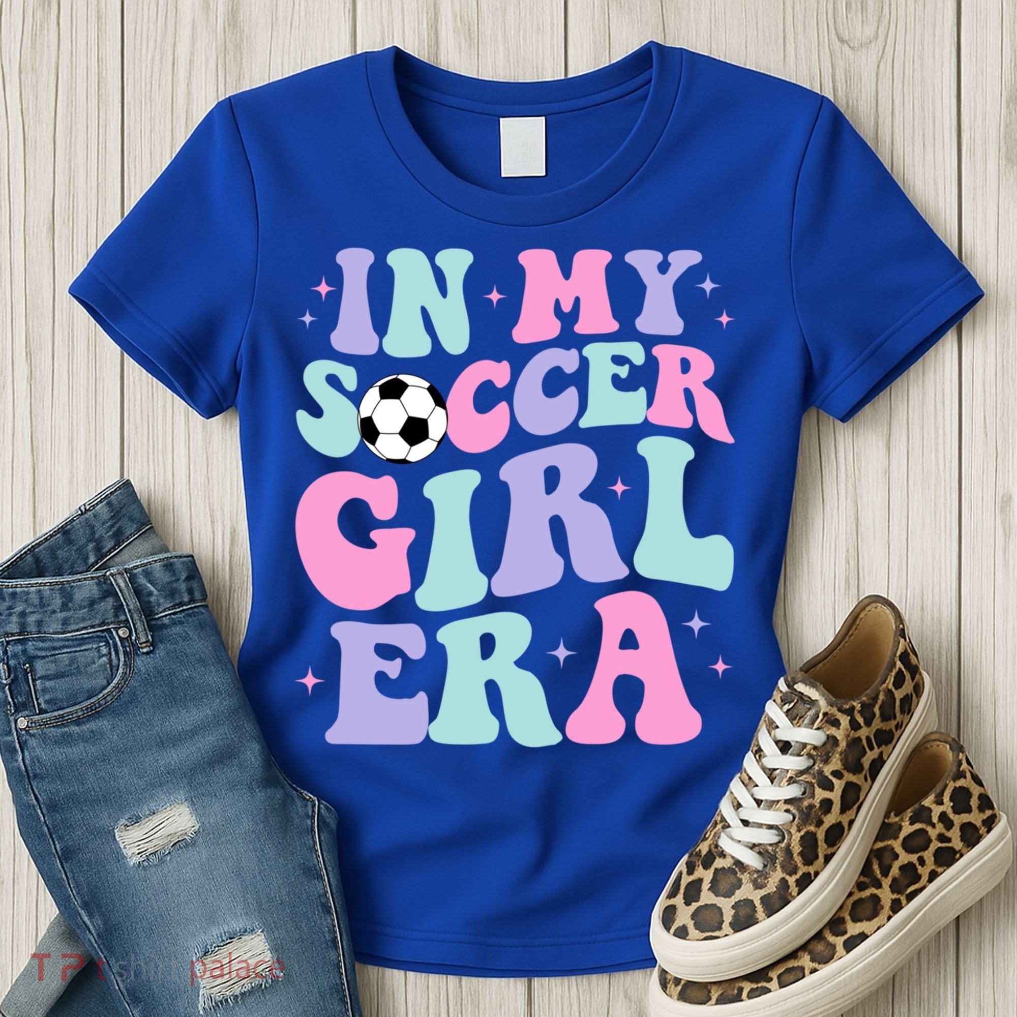 In My Soccer Era Retro Groovy Soccer Gift Women's T-Shirt