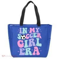 In My Soccer Era Retro Groovy Soccer Gift Tote Bag thumb 0