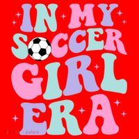 In My Soccer Era Retro Groovy Soccer Gift Santa Hat thumb 1