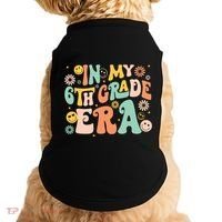 In My Sixth Grade Era Retro 6th Grade Back To School Doggie Tank thumb 0