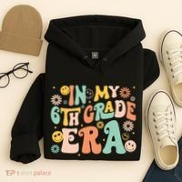 In My Sixth Grade Era Retro 6th Grade Back To School Hoodie thumb 4