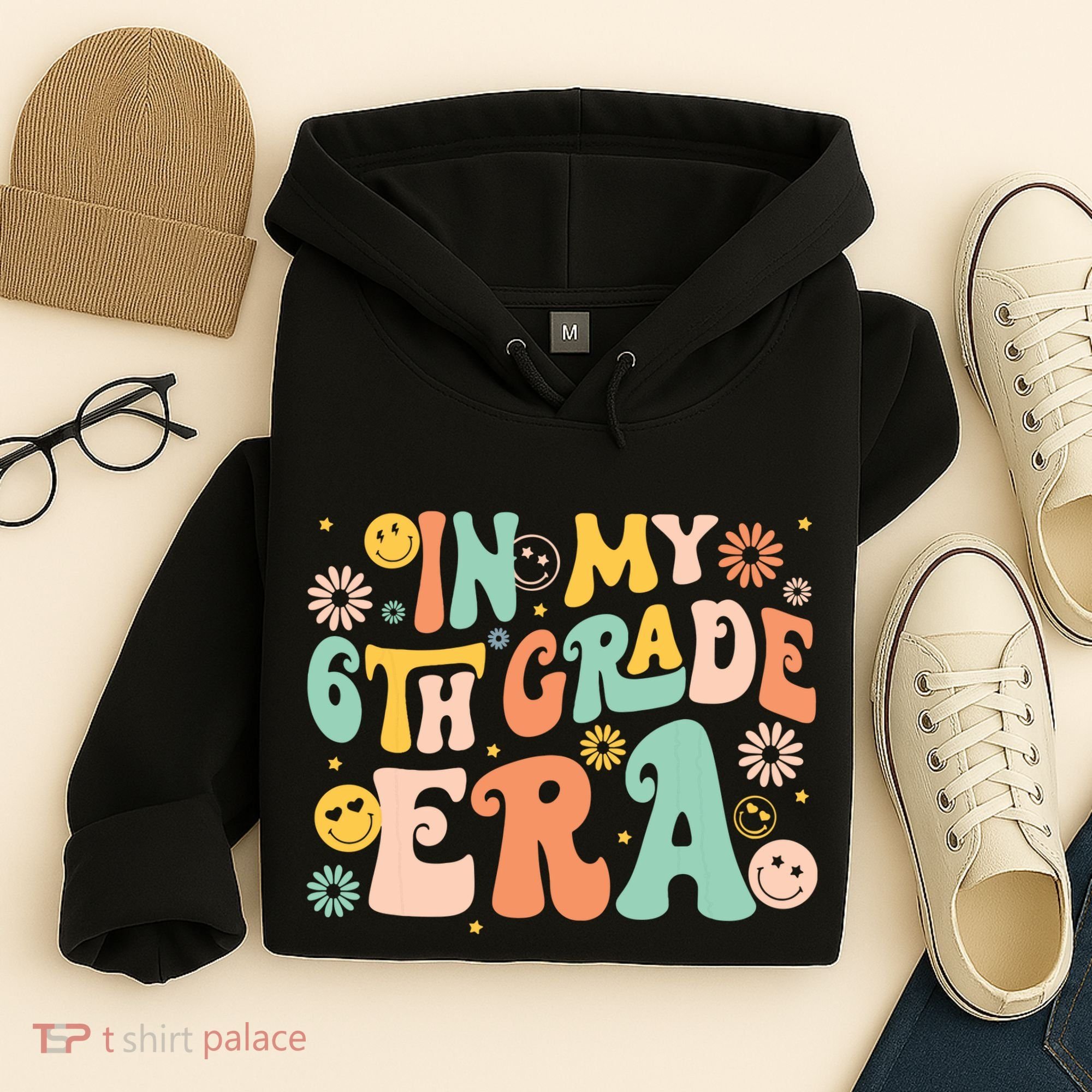 In My Sixth Grade Era Retro 6th Grade Back To School Hoodie