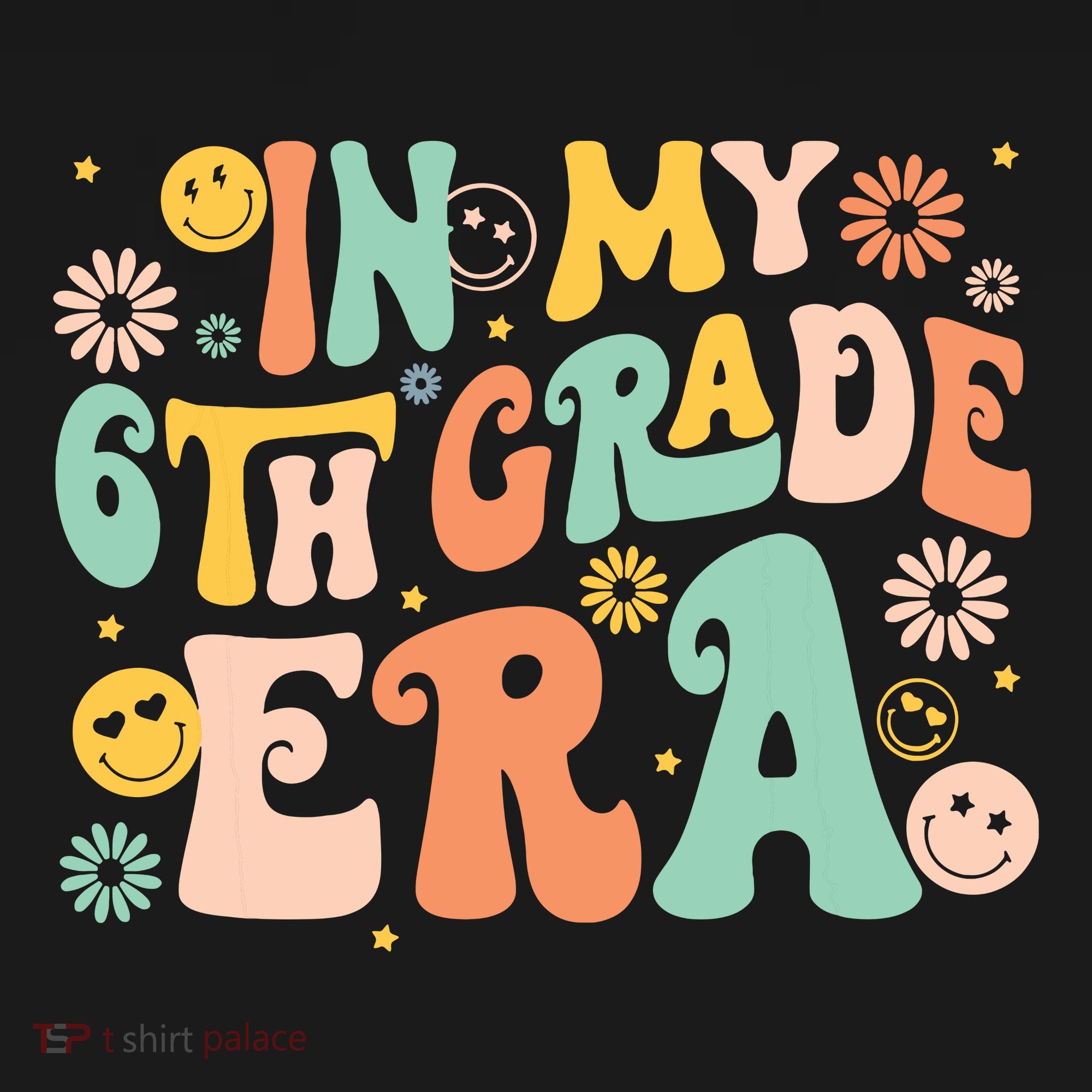 In My Sixth Grade Era Retro 6th Grade Back To School Mousepad