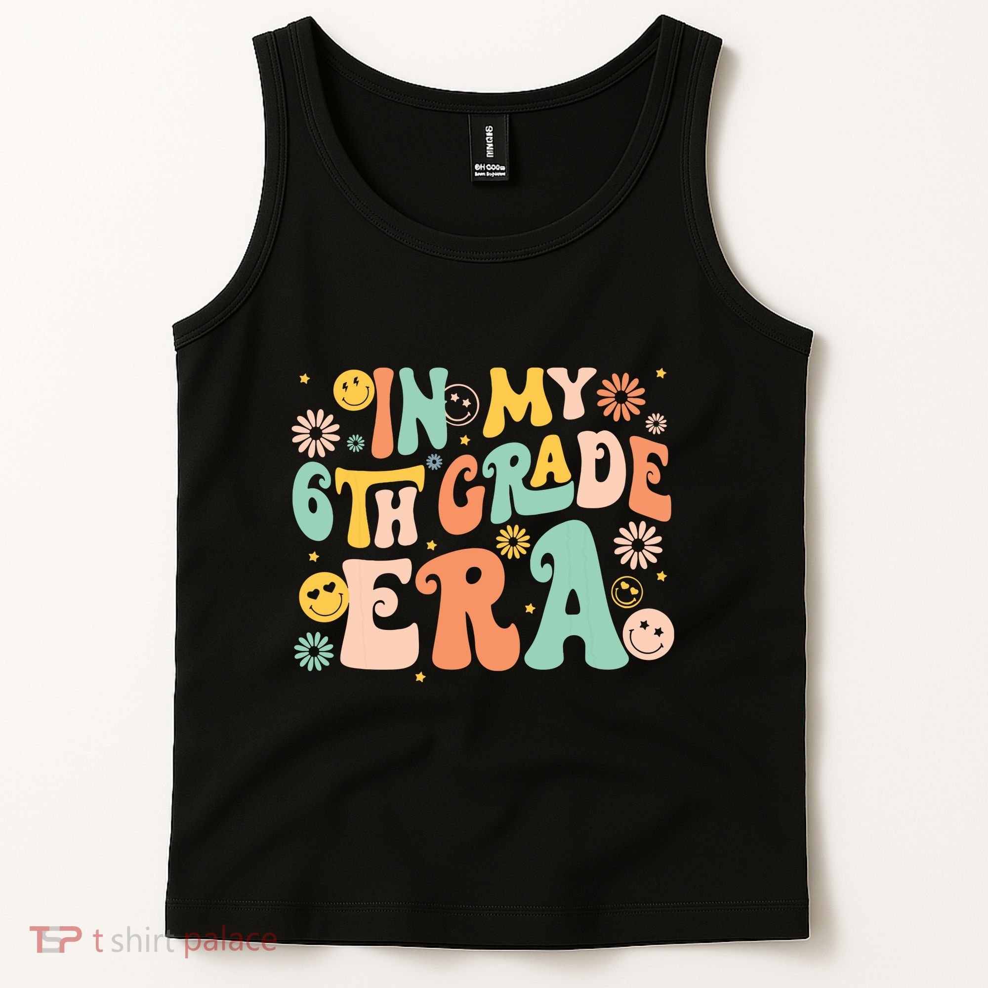In My Sixth Grade Era Retro 6th Grade Back To School Tank Top