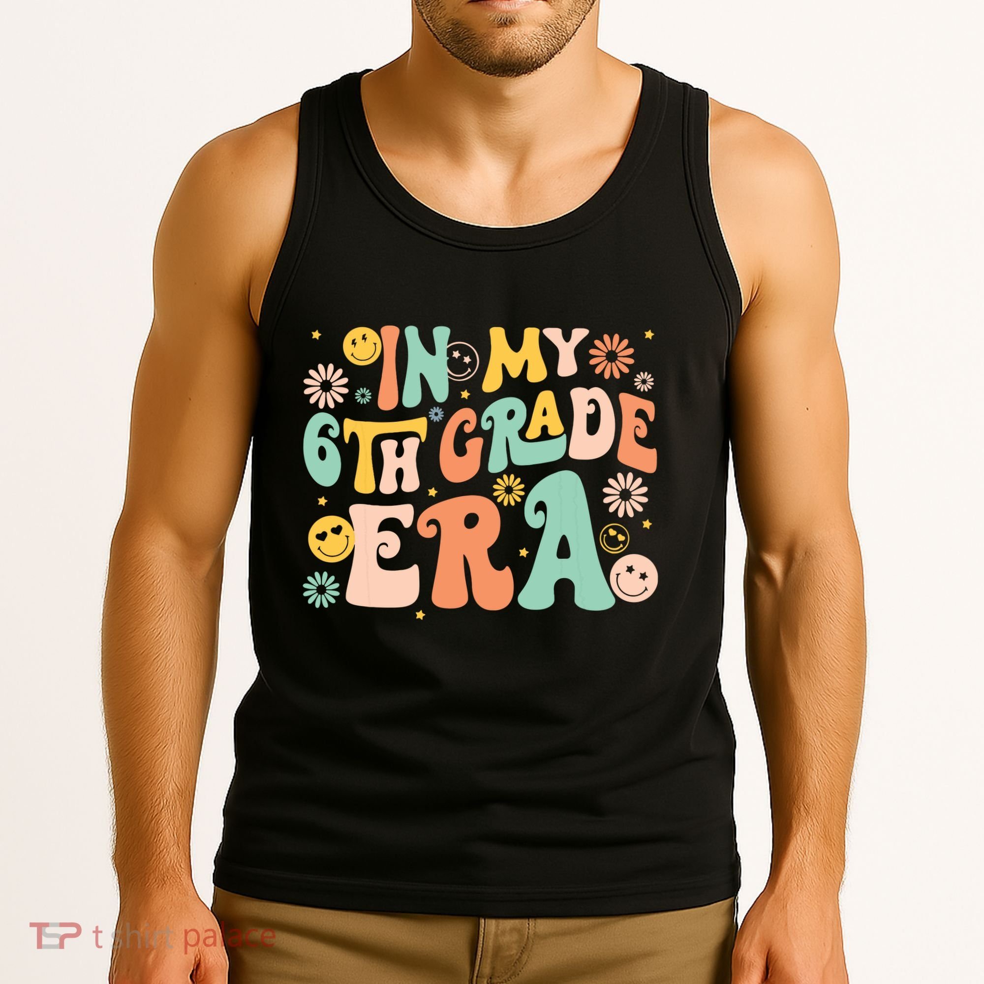 In My Sixth Grade Era Retro 6th Grade Back To School Tank Top