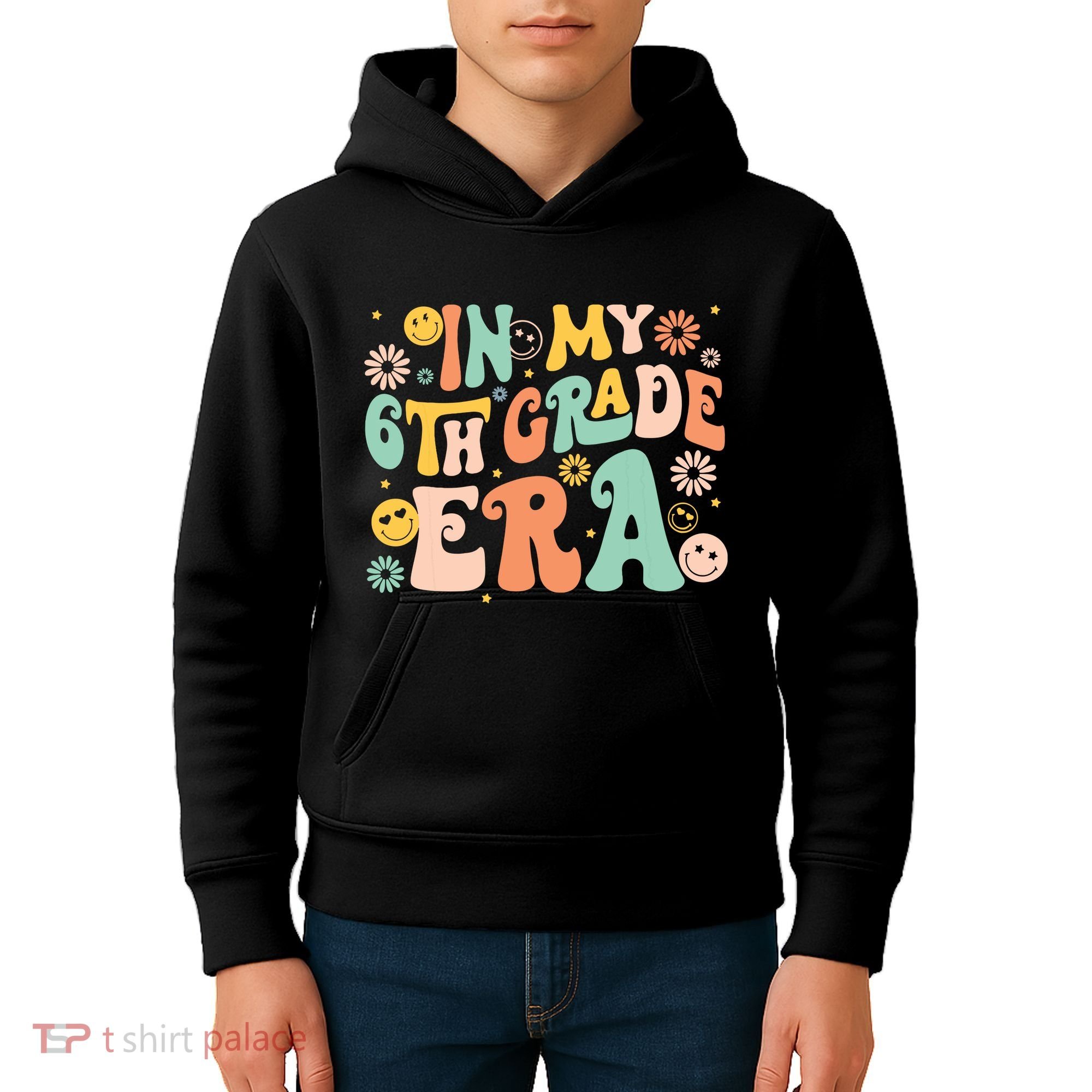 In My Sixth Grade Era Retro 6th Grade Back To School Kids Hoodie
