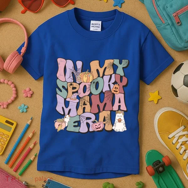 In My Spooky Mama Era Gift Kids T-Shirt