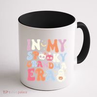 In My Spooky Grandma Era Halloween Groovy Witchy Grandma Meaningful Gift Coffee Mug thumb 1