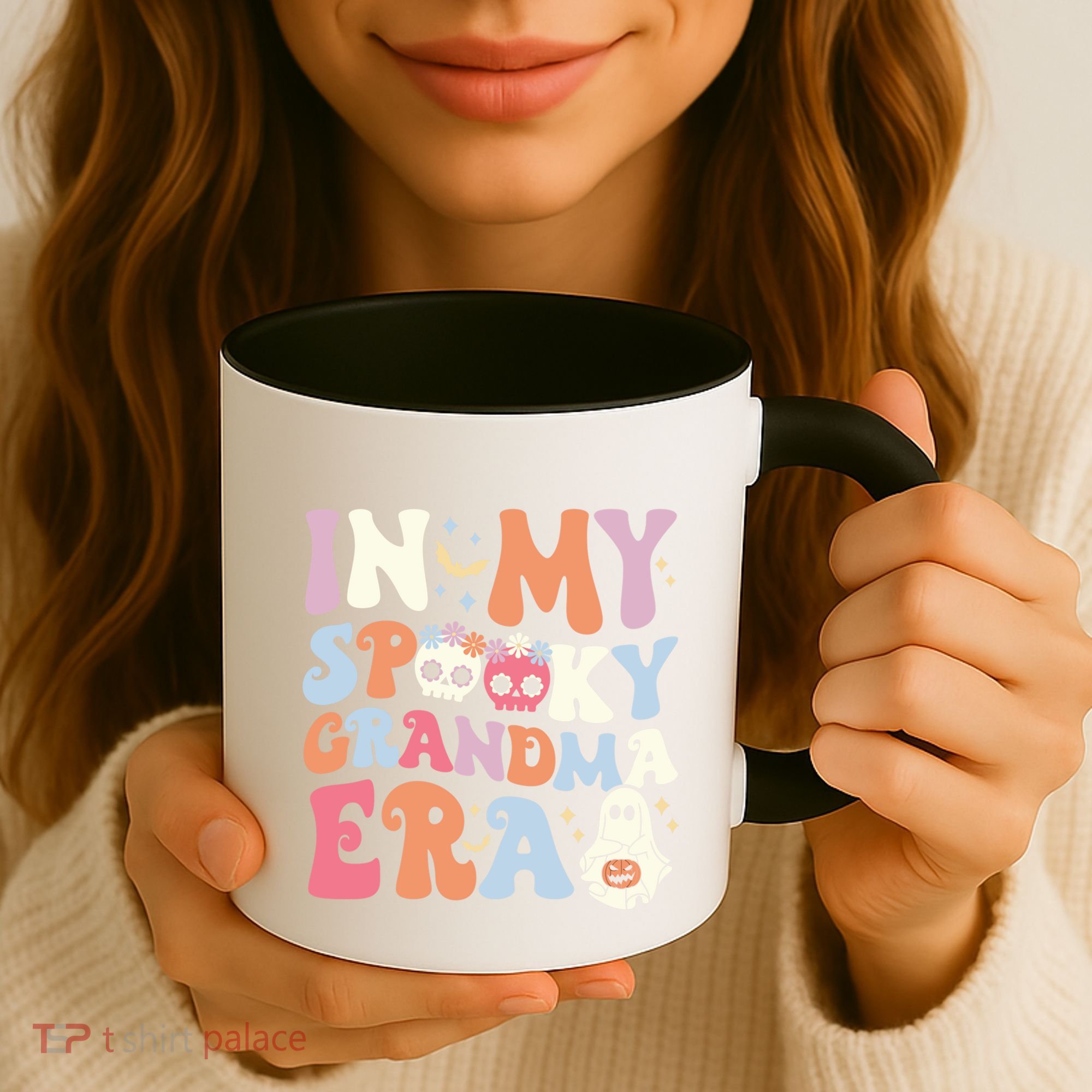 In My Spooky Grandma Era Halloween Groovy Witchy Grandma Meaningful Gift Coffee Mug