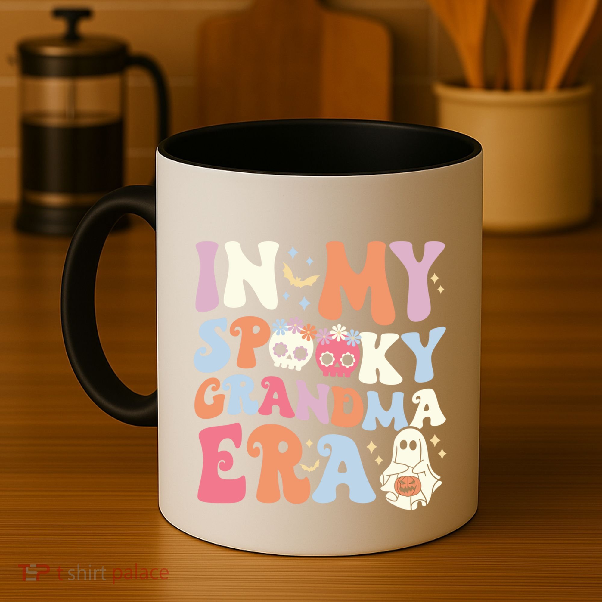 In My Spooky Grandma Era Halloween Groovy Witchy Grandma Meaningful Gift Coffee Mug