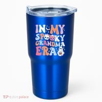 In My Spooky Grandma Era Halloween Groovy Witchy Grandma Meaningful Gift Tumbler thumb 0