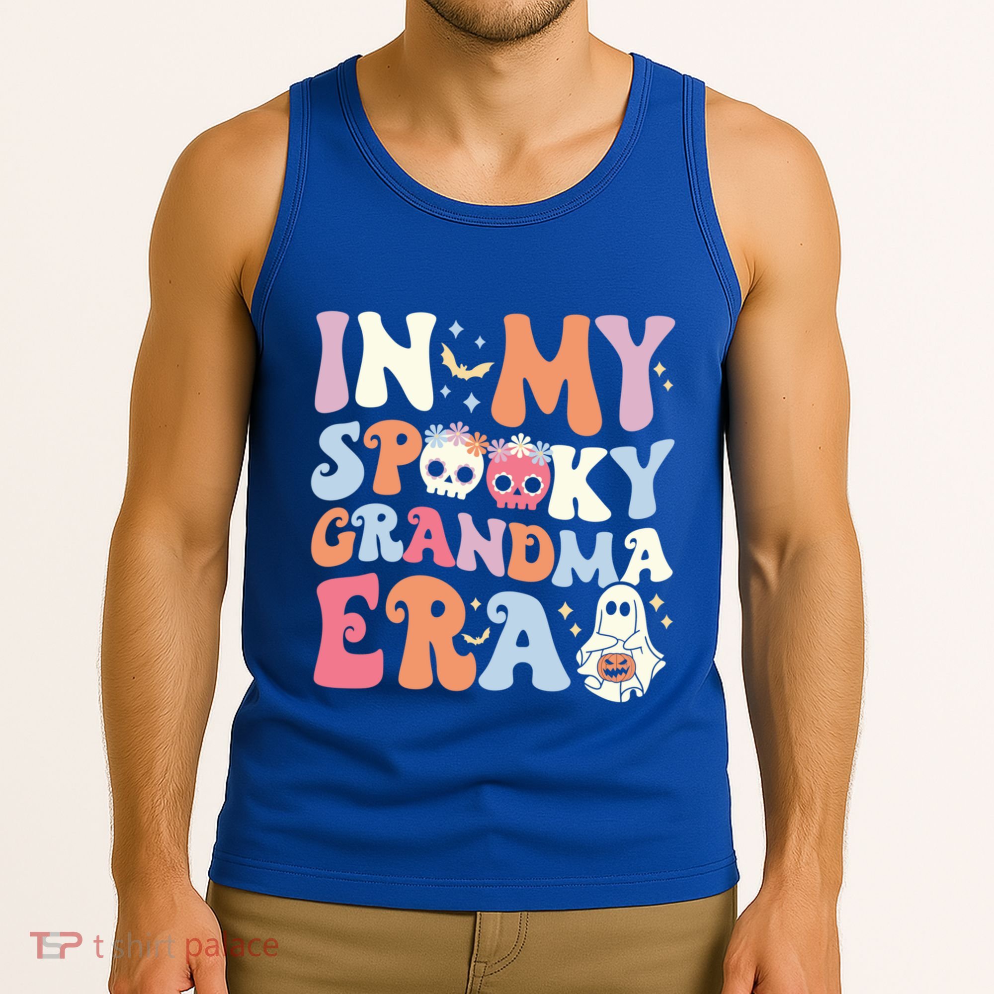 In My Spooky Grandma Era Halloween Groovy Witchy Grandma Meaningful Gift Tank Top
