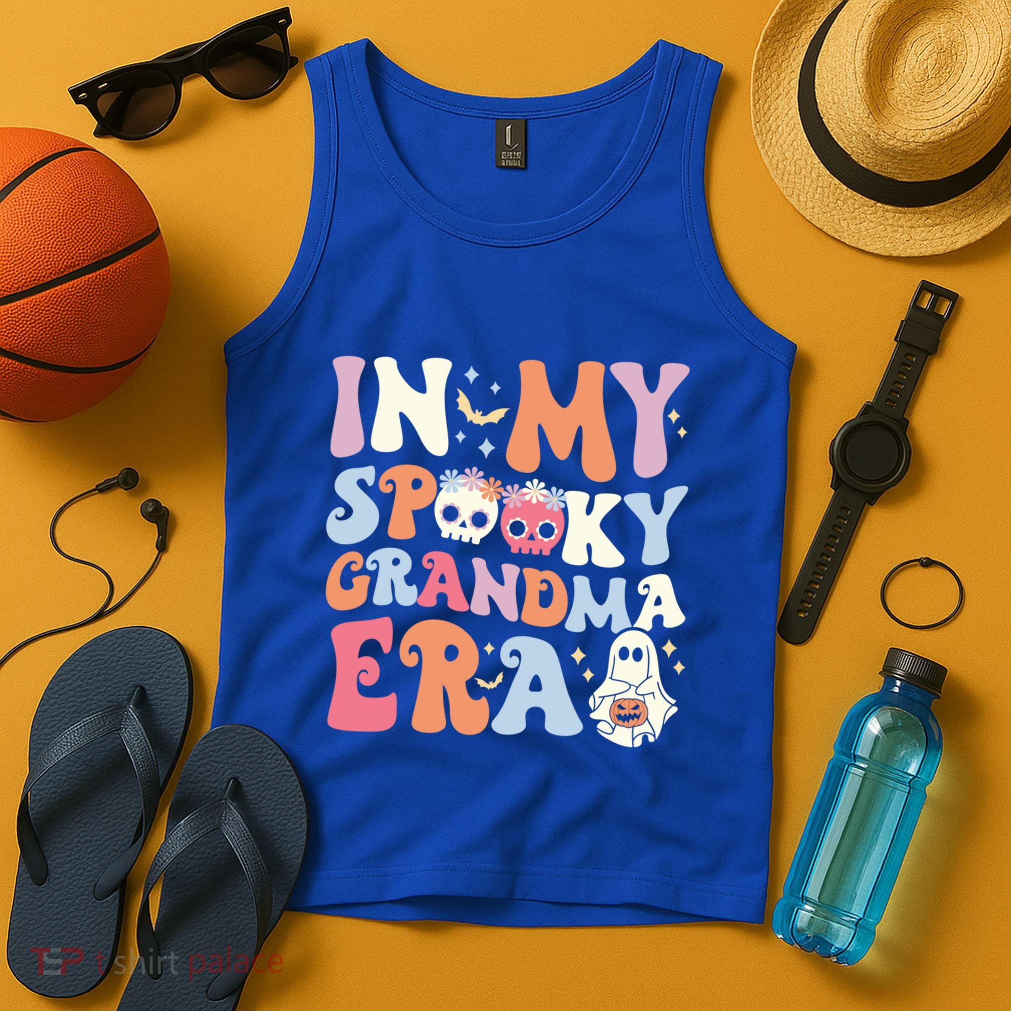 In My Spooky Grandma Era Halloween Groovy Witchy Grandma Meaningful Gift Tank Top