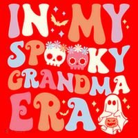In My Spooky Grandma Era Halloween Groovy Witchy Grandma Meaningful Gift Santa Hat thumb 1
