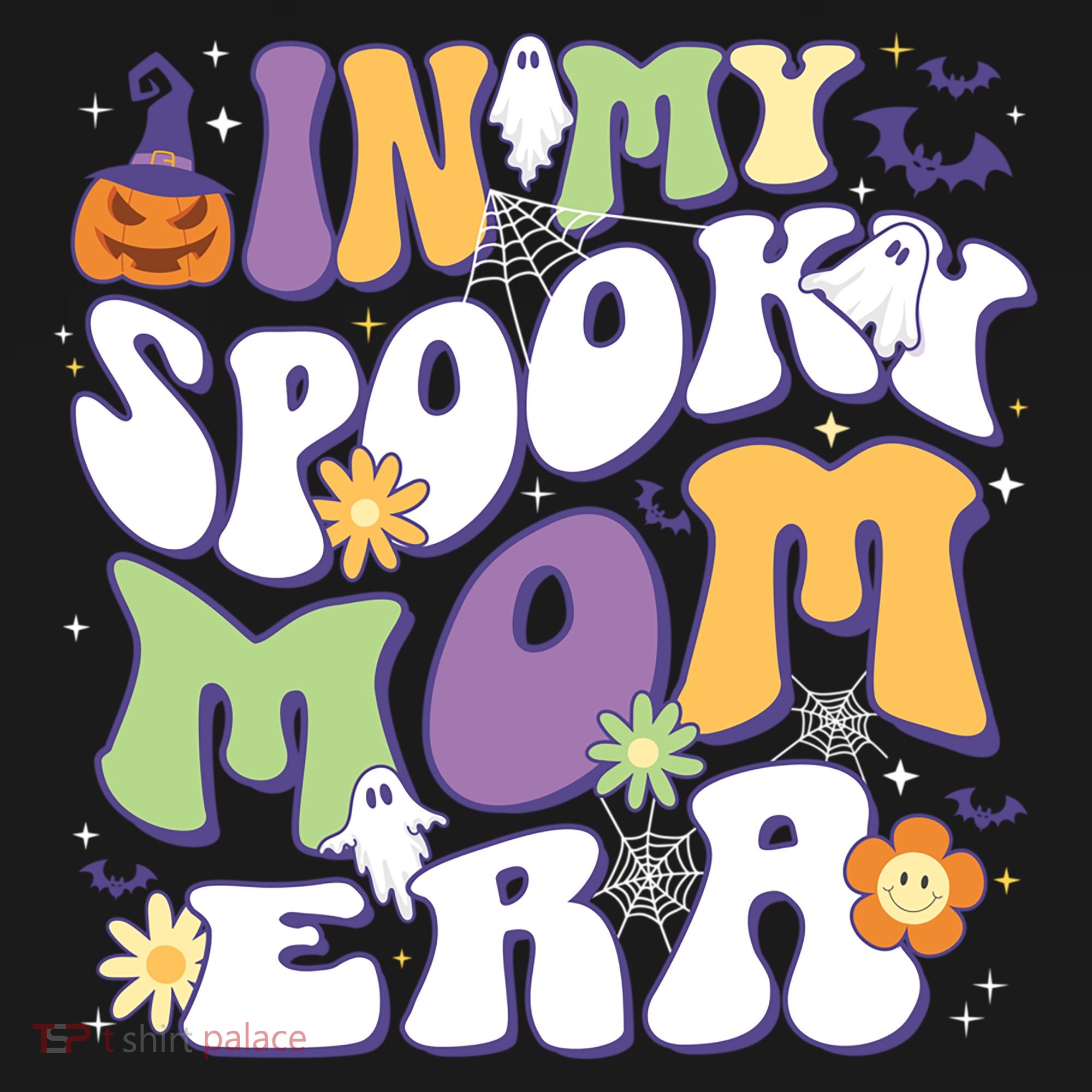 In My Spooky Mom Era Halloween Groovy Mama Retro Cute Gift Bucket Hat