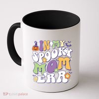 In My Spooky Mom Era Halloween Groovy Mama Retro Cute Gift Coffee Mug thumb 0