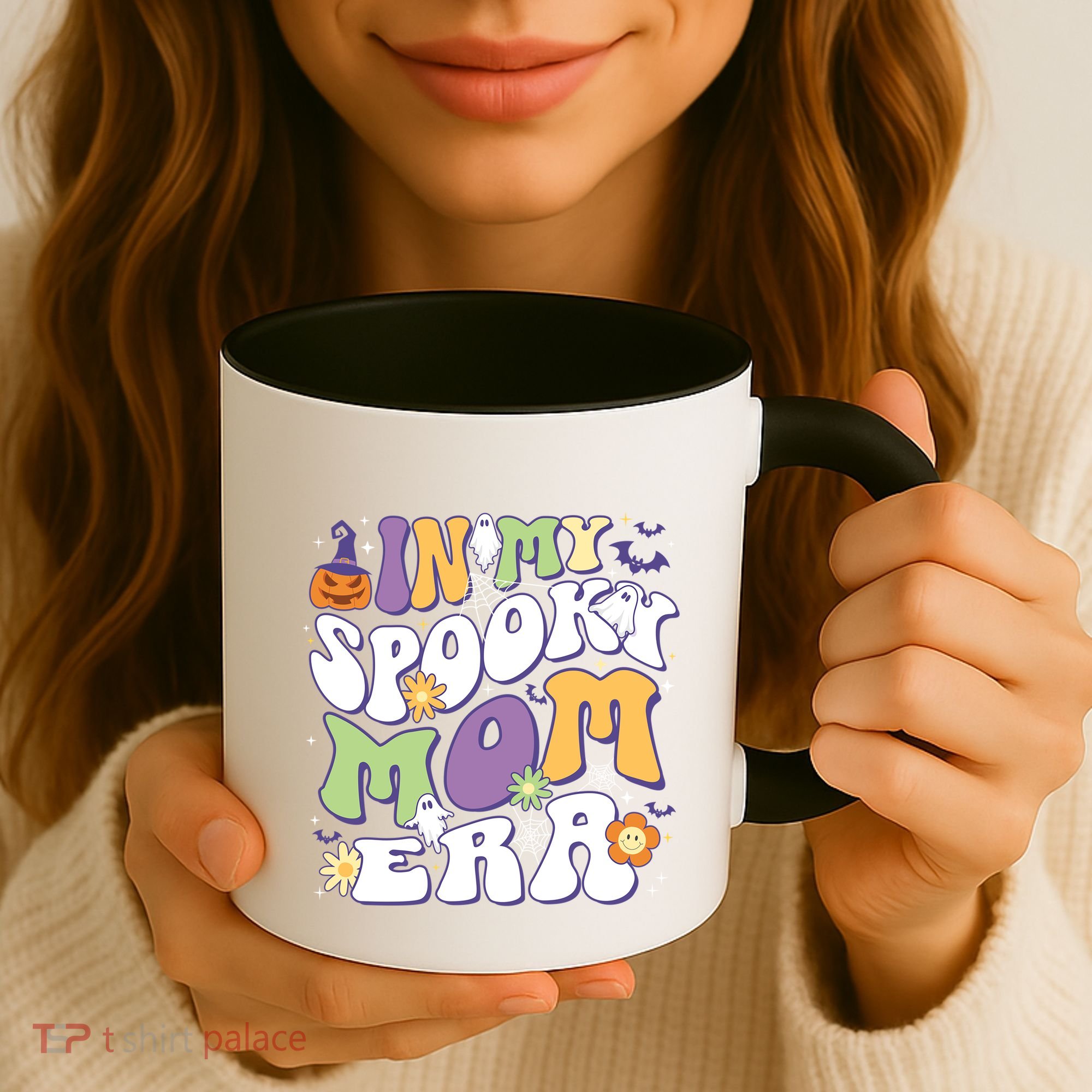 In My Spooky Mom Era Halloween Groovy Mama Retro Cute Gift Coffee Mug