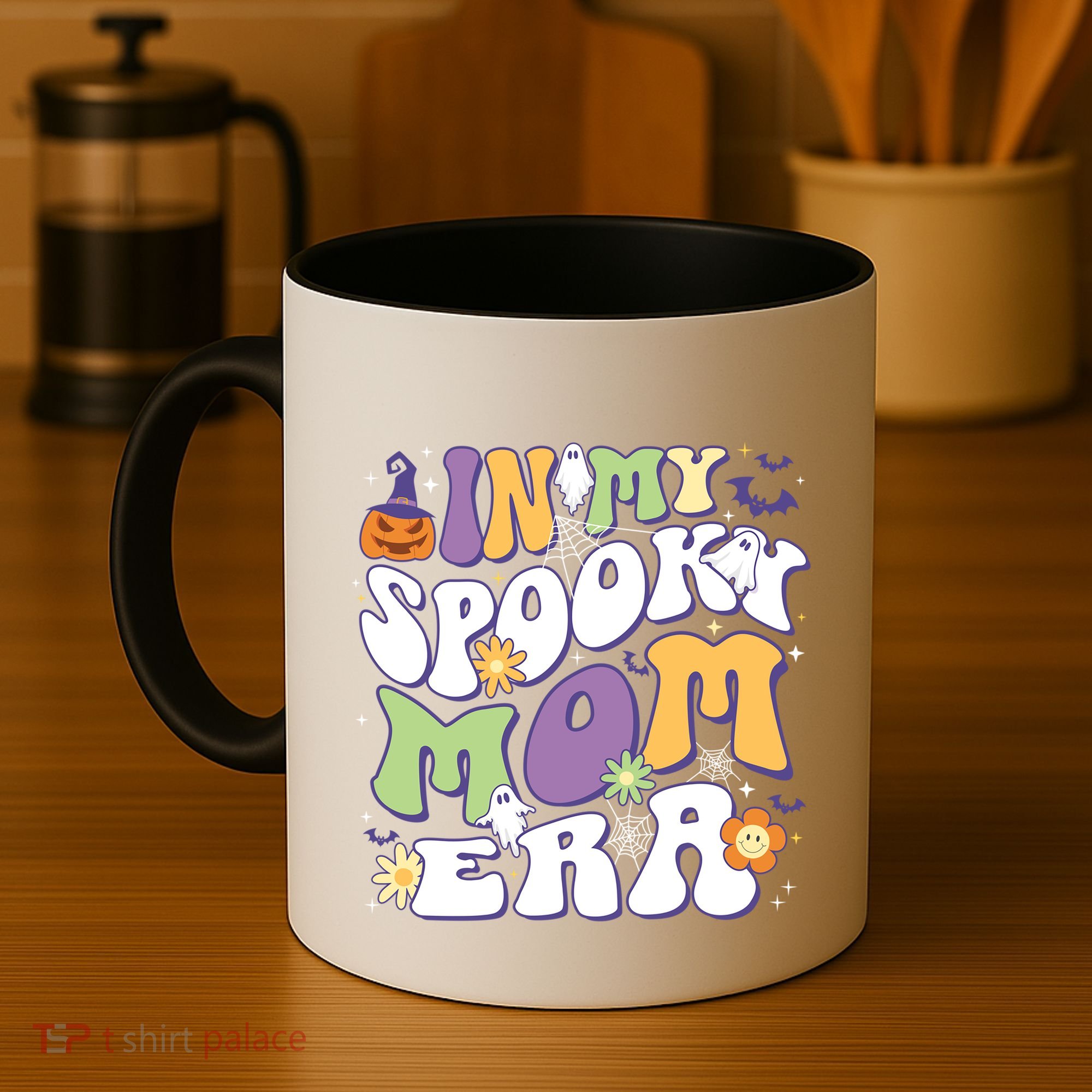 In My Spooky Mom Era Halloween Groovy Mama Retro Cute Gift Coffee Mug