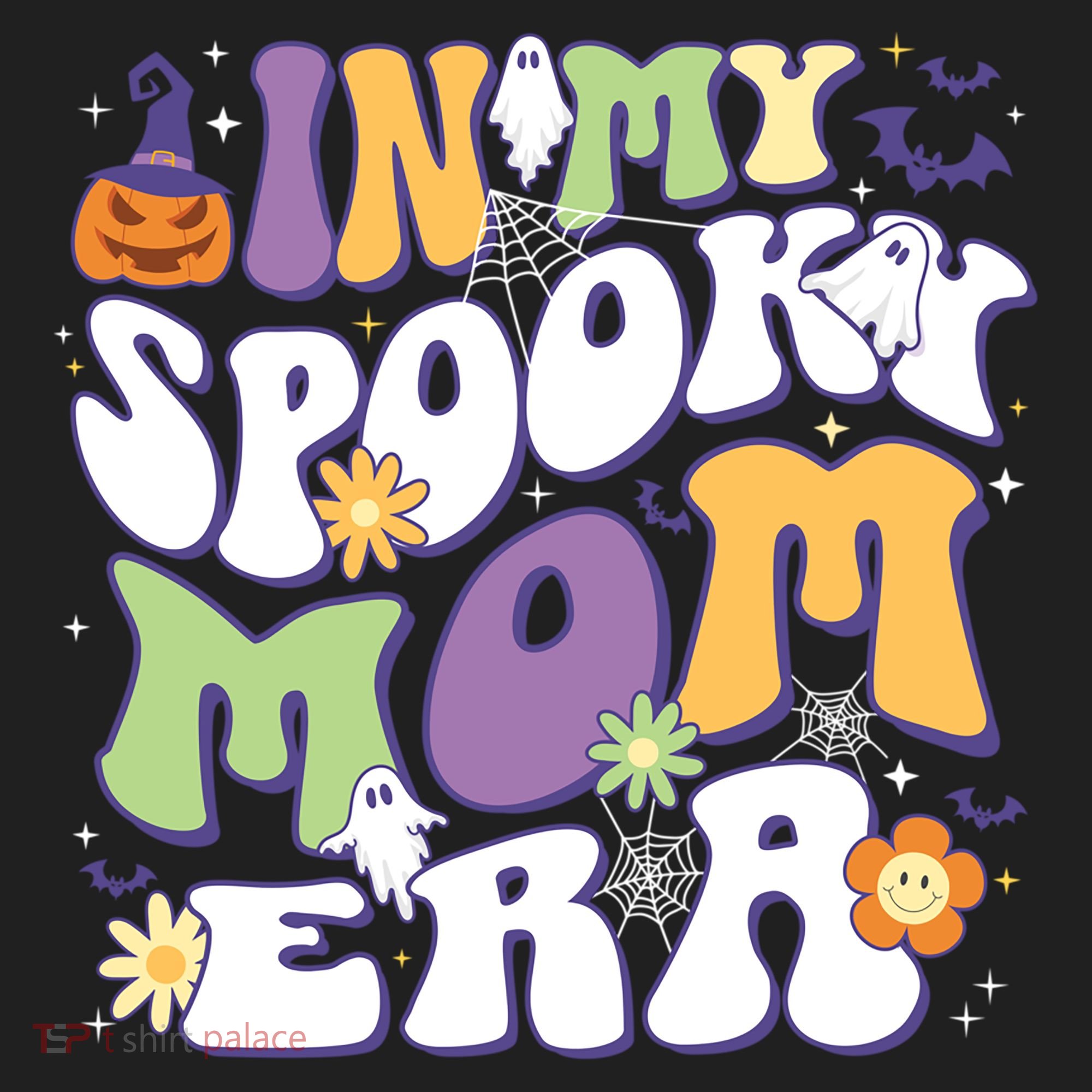In My Spooky Mom Era Halloween Groovy Mama Retro Cute Gift Beanie