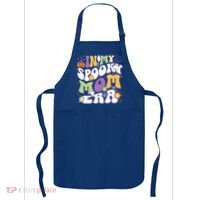 In My Spooky Mom Era Halloween Groovy Mama Retro Cute Gift Apron thumb 0