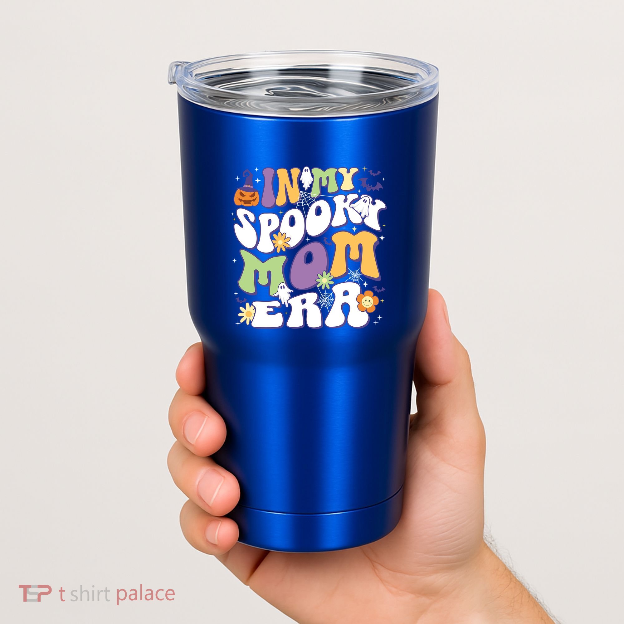 In My Spooky Mom Era Halloween Groovy Mama Retro Cute Gift Tumbler