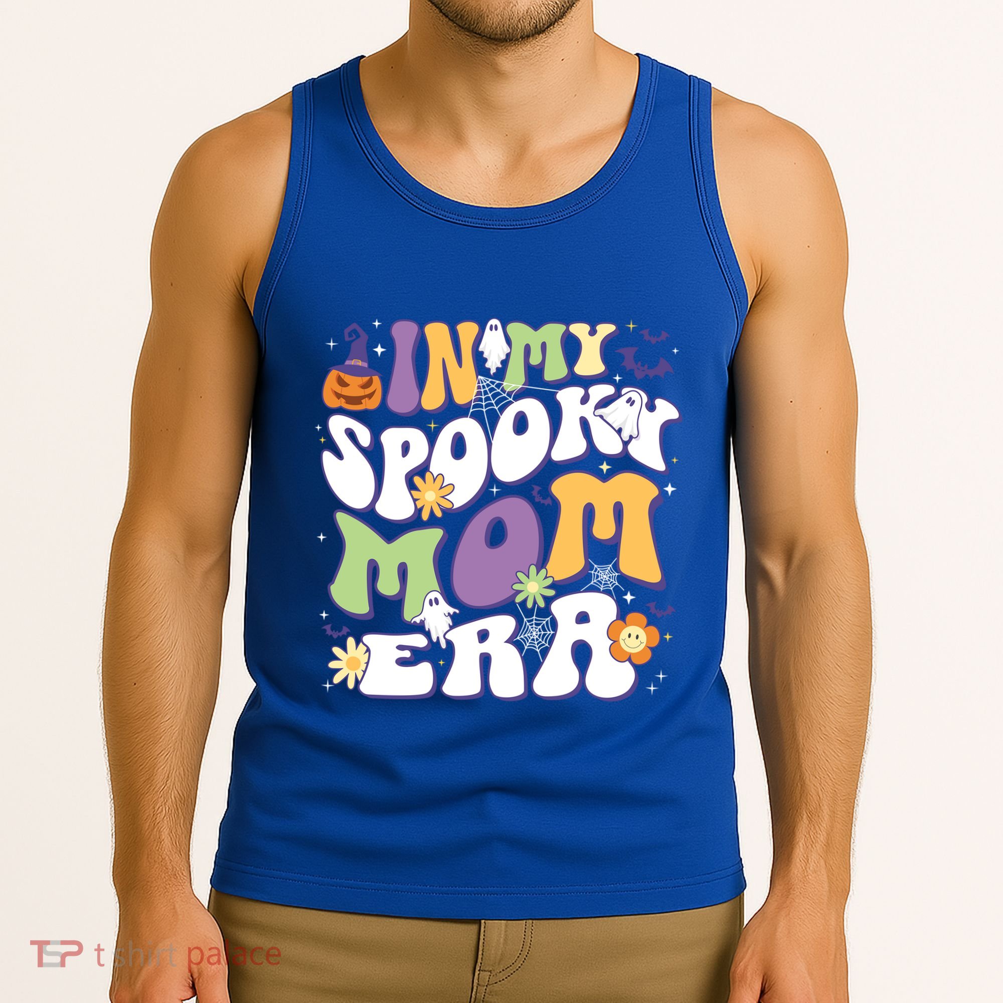 In My Spooky Mom Era Halloween Groovy Mama Retro Cute Gift Tank Top