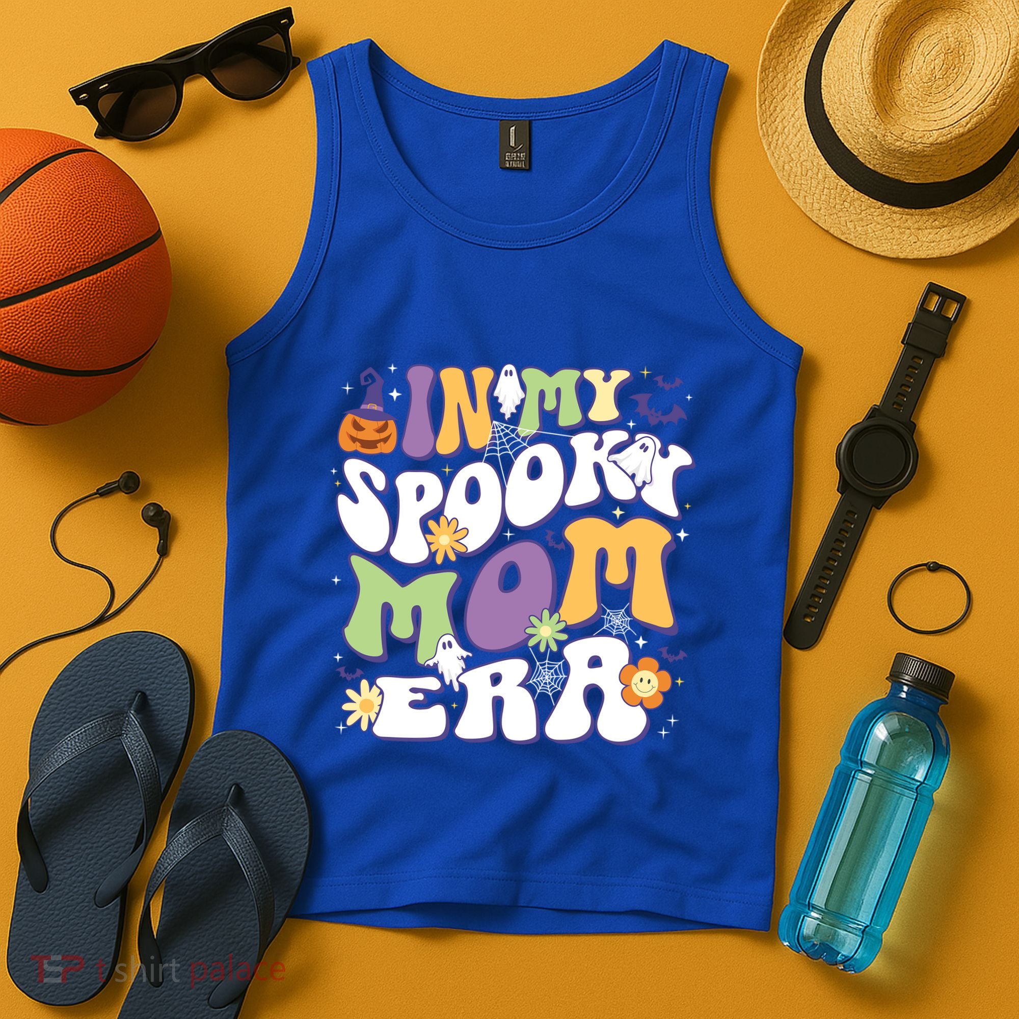 In My Spooky Mom Era Halloween Groovy Mama Retro Cute Gift Tank Top