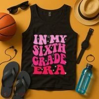In My Sixth Grade Era Girl Back To School 6th Grade Era Tank Top thumb 4