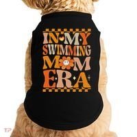 In My Swimming Mom Era Retro Groovy Hippie Swimming Cool Gift Doggie Tank thumb 0