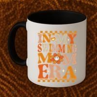 In My Swimming Mom Era Retro Groovy Hippie Swimming Cool Gift Coffee Mug thumb 2