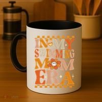 In My Swimming Mom Era Retro Groovy Hippie Swimming Cool Gift Coffee Mug thumb 4