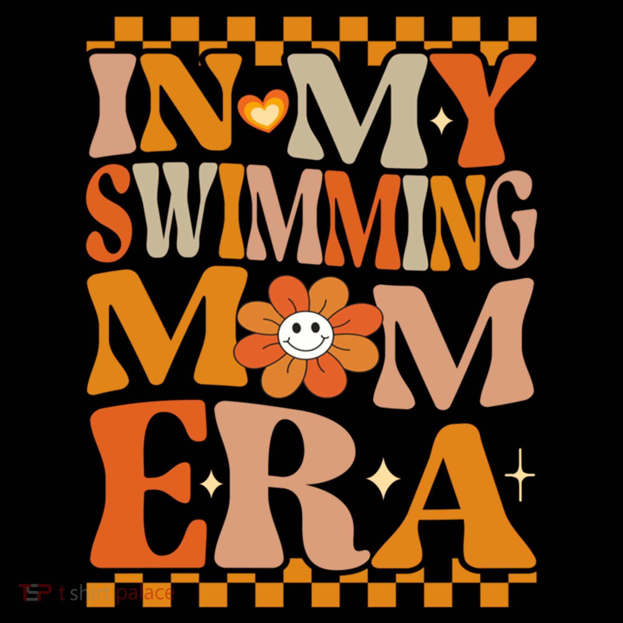 In My Swimming Mom Era Retro Groovy Hippie Swimming Cool Gift Coffee Mug
