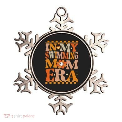 In My Swimming Mom Era Retro Groovy Hippie Swimming Cool Gift Ornament