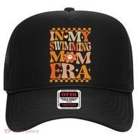 In My Swimming Mom Era Retro Groovy Hippie Swimming Cool Gift Hat thumb 0